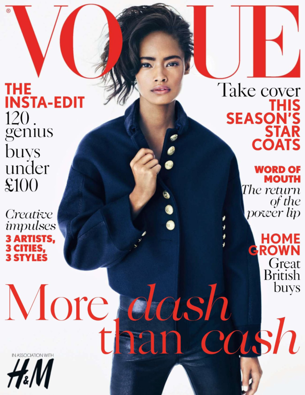 Malaika Firth pour Vogue UK November 2013 issue.Photographed by Nick Dorey